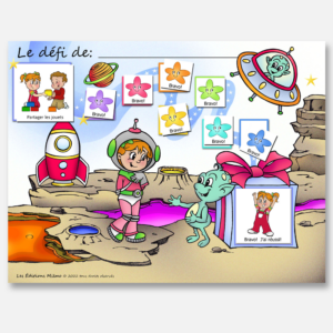 Tableau de motivation Astronaute (Fille)