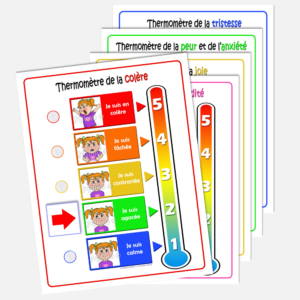 Thermomètres des émotions (Fille)