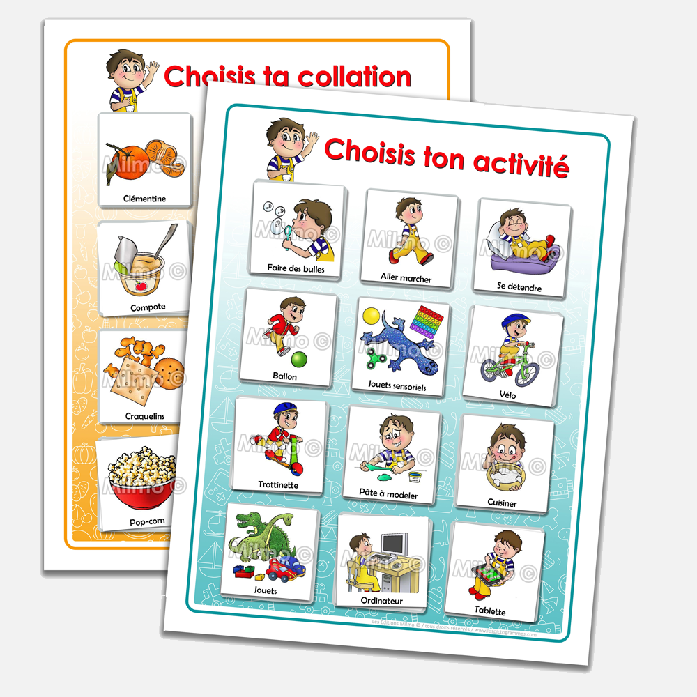 Le Volcan Des motions Fille Les Pictogrammes